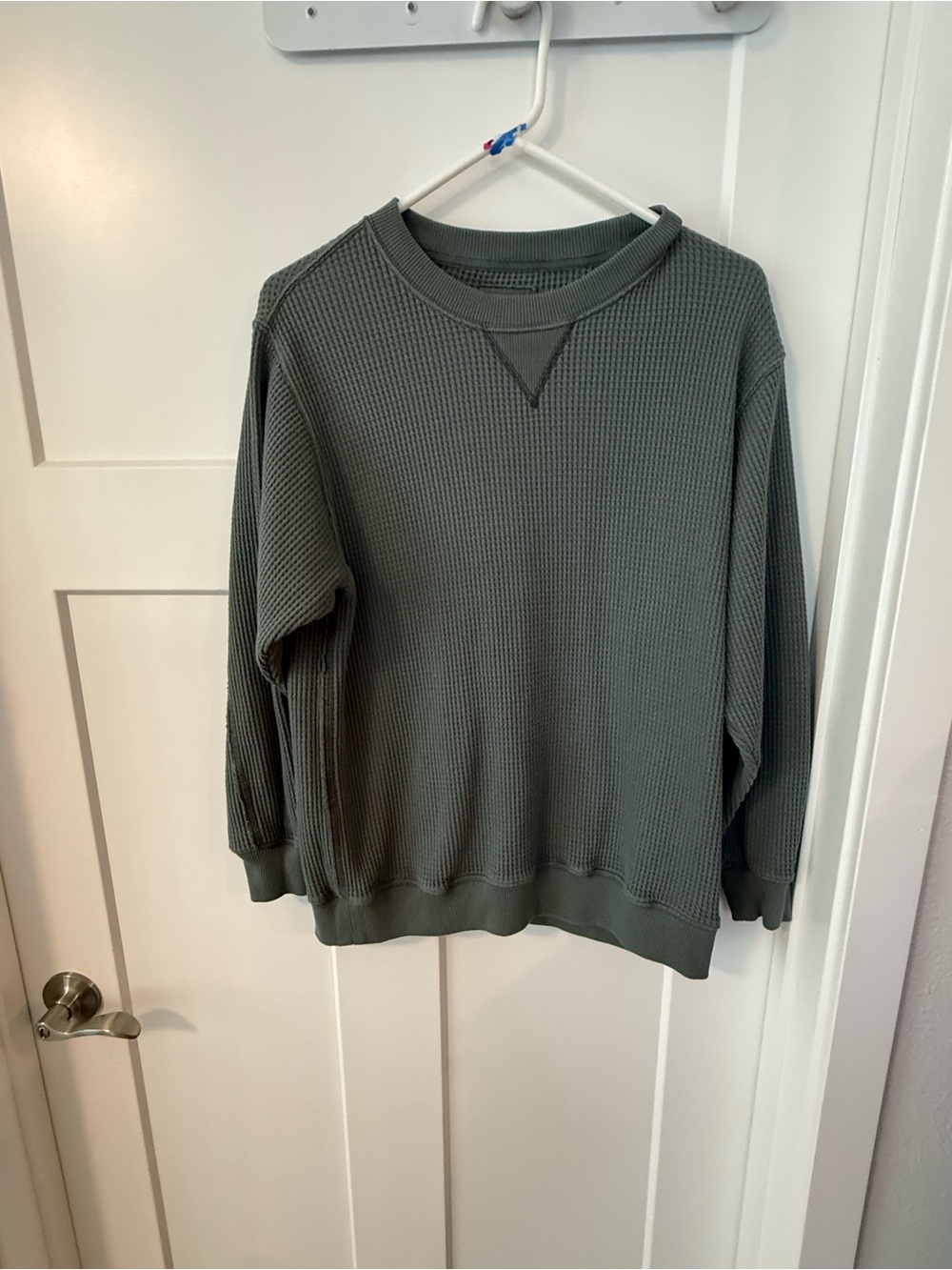 Aerie waffle knit sweatshirt oversized size XS
